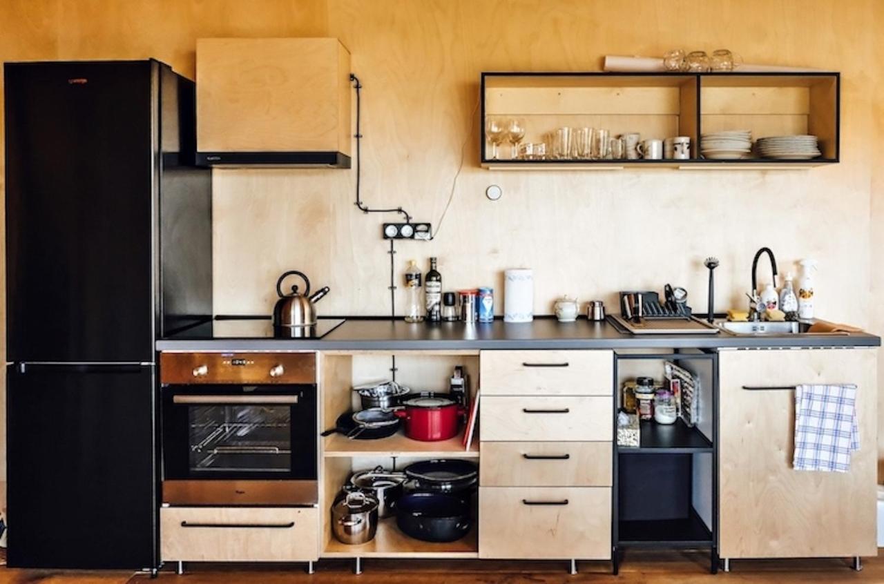 Tri Domky - Tiny Houses Depoltice ภายนอก รูปภาพ